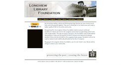 Desktop Screenshot of longviewlibraryfoundation.org