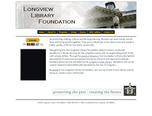 Tablet Screenshot of longviewlibraryfoundation.org